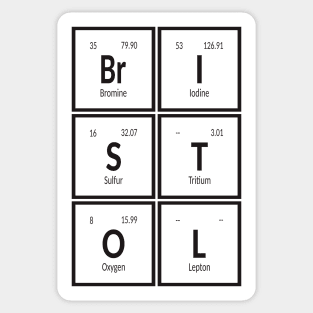 Bristol City Table of Elements Sticker